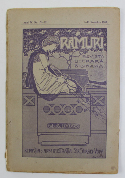 RAMURI - REVISTA LITERARA BILUNARA , ANUL IV , NO. 21 - 22 , 1 - 15 NOIEMBRIE , 1909