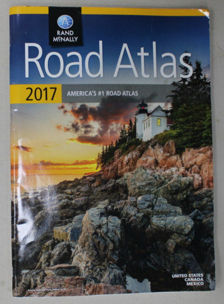 RAND McNALLY ROAD ATLAS , AMERICA 'S NO.1 ROAD ATLAS , 2017