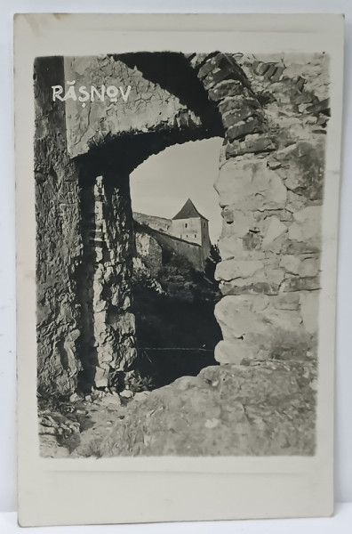 RASNOV , IMAGINE DIN CETATE , FOTOGRAFIE TIP CARTE POSTALA , 1933