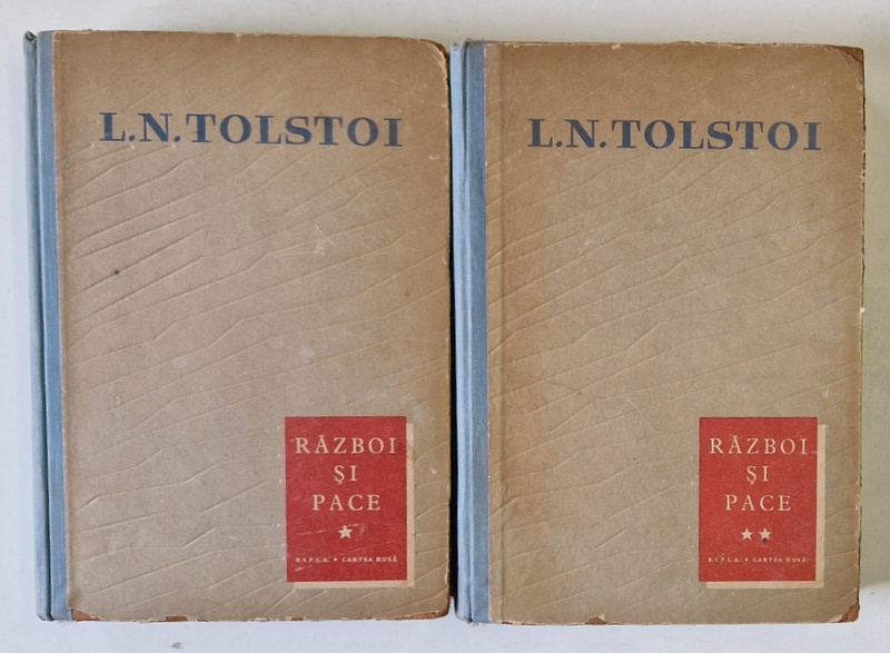 RAZBOI SI PACE de L.N. TOLSTOI , VOL I-II  1959