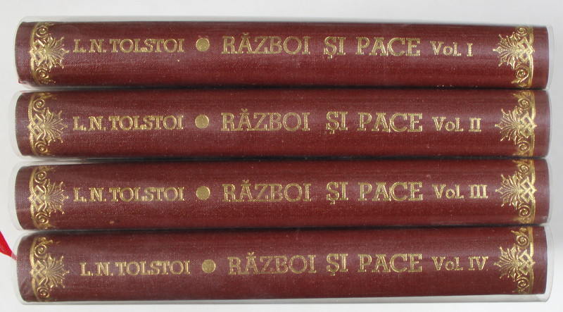 RAZBOI SI PACE , VOLUMELE I - IV de L. N . TOLSTOI , 1961 *EDITIE RELEGATA