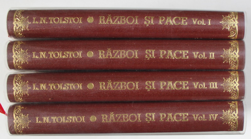 RAZBOI SI PACE , VOLUMELE I - IV de L. N . TOLSTOI , 1961 *EXEMPLAR RELEGAT