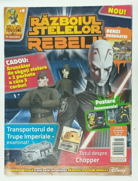 RAZBOIUL STELELOR , REVISTA PENTRU COPII , TEXT IN LIMBA ROMANA , NR. 6 , 2015