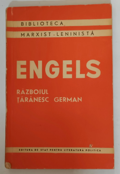 RAZBOIUL TARANESC GERMAN de F. ENGELS , 1958