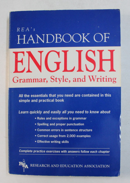 REA 'S HANDBOOK OF ENGLISH GRAMMAR , STYLE , AND WRITING , 1995