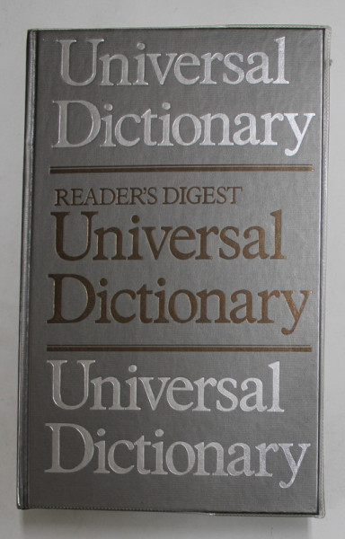 READER 'S DIGEST - UNIVERSAL DICTIONARY , 1993 , TIPARITA PE HARTIE DE BIBLIE
