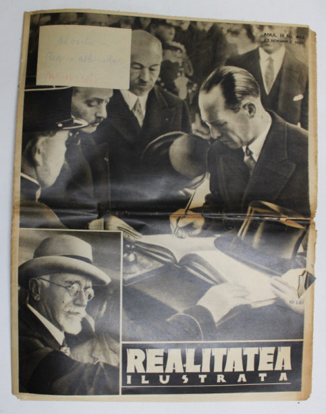 REALITATEA ILUSTRATA , ANUL IX , NR. 462 , 27 NOIEMBRIE , 1935