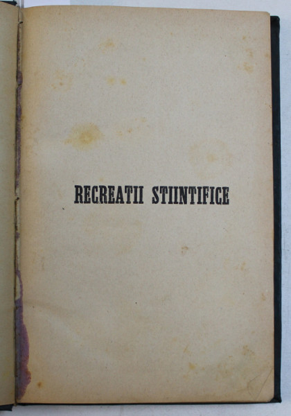 RECREATII STIINTIFICE  - REVISTA , APARE O DATA PE LUNA , ANUL III INTEGRAL  , COLEGAT DE  12 NUMERE , APARUTE IN INTERVALUL IANUARIE  - DECEMBRIE , 1885