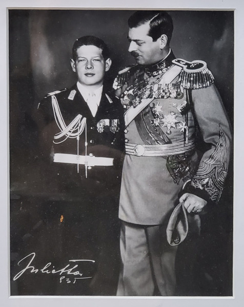 Regele Carol II si Regele Mihai, Fotografie de presa, Julietta, 935