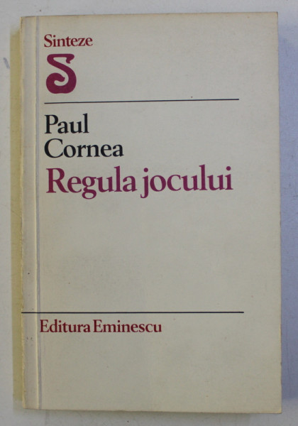 REGULA JOCULUI de PAUL CORNEA , 1980