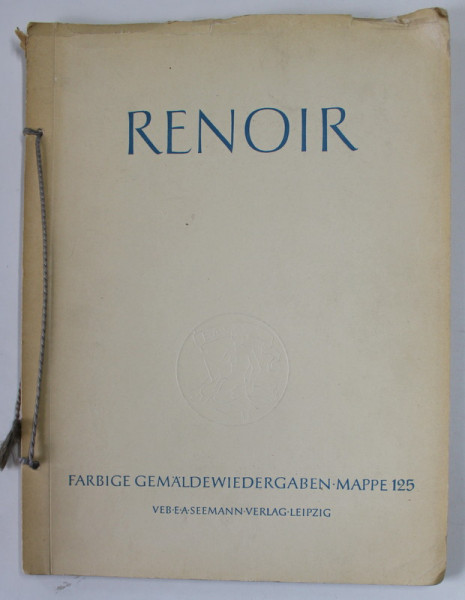 RENOIR , 1841 - 1919 , ACHT FARBIGE GEMALDEWIEDERGABEN von WALTHER SCHEIDIG , 1957