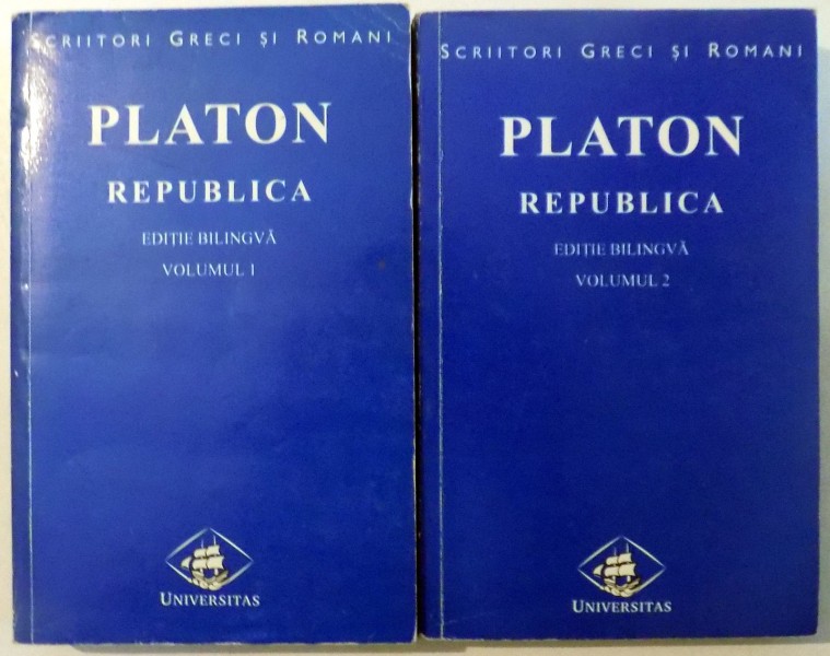 REPUBLICA de PLATON, VOL I-II, EDITIE BILINGVA , 1998