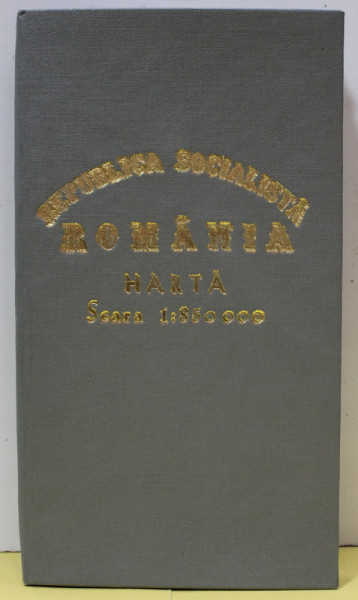 REPUBLICA SOCIALISTA ROMANIA , HARTA , SCARA 1/ 850.000 , ANII '70- ' 80