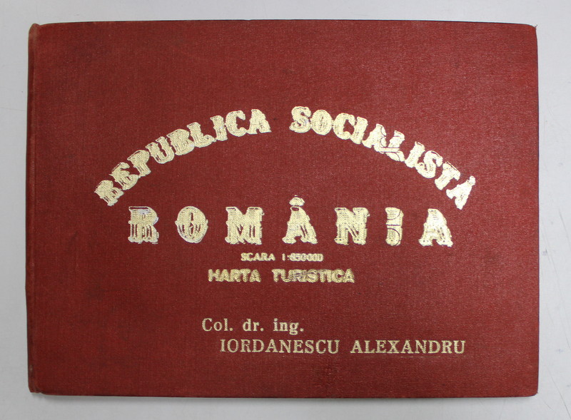 REPUBLICA SOCIALISTA ROMANIA - HARTA TURISTICA RUTIERA , SCARA 1:850 000,  1979