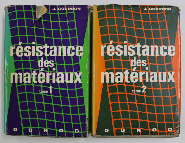 RESISTANCE DES MATERIAUX: TOMES 1, 2 par J. COURBON , 1971