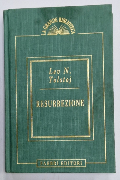 RESURREZIONE di LEV N. TOLSTOJ , 1995 , TEXT IN LIMBA ITALIANA