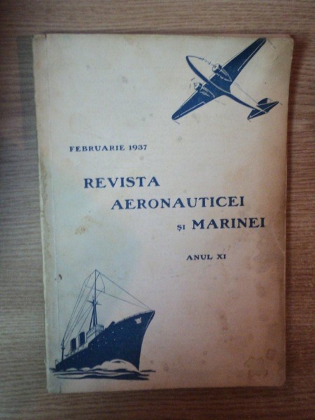 REVISTA  AERONAUTICEI SI MARINEI , ANUL XI , FEBRUARIE 1937