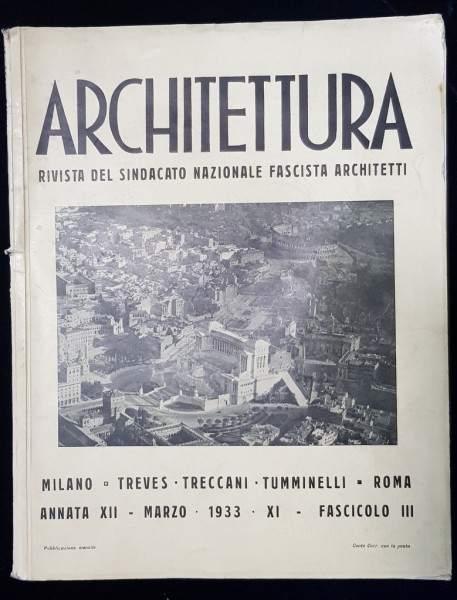 REVISTA ARCHITETTURA - MARTIE, 1933