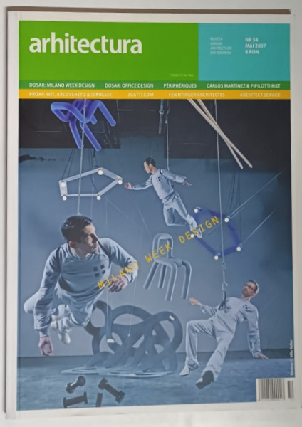REVISTA ARHITECTURA , NUMARUL 54 , MAI , 2007