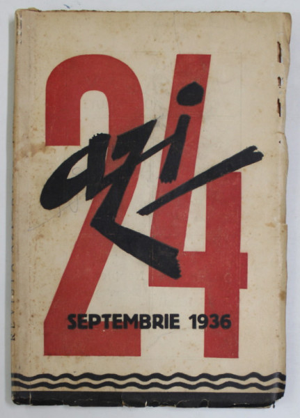 REVISTA ''AZI'', NR. 24, SEPTEMBRIE 1936