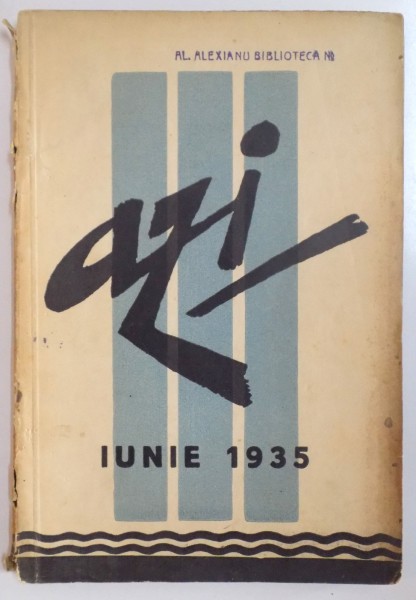 REVISTA ''AZI'',  ANUL IV ,NR. 3, IUNIE 1935