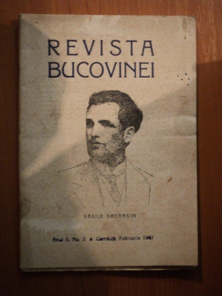 REVISTA BUCOVINEI , ANUL II , NR. 2 , FEBRUARIE 1993 , Cernauti