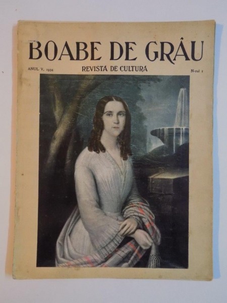 REVISTA DE CULTURA BOABE DE GRAU , ANUL V NR. 1 1934