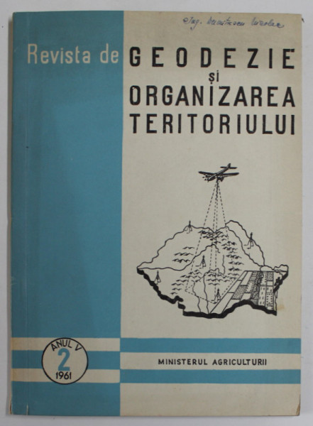REVISTA DE GEODEZIE SI ORGANIZAREA TERITORIULUI , ANUL V  , NR. 2 , 1961