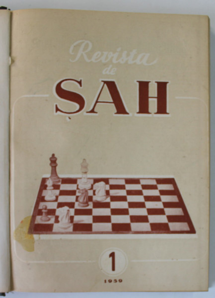 REVISTA DE SAH , ORGAN AL FEDERATIEI ROMANE DE SAH ,  COLEGAT DE 24  NUMERE SUCCESIVE , IANUARIE 1959 - DECEMBRIE 1960
