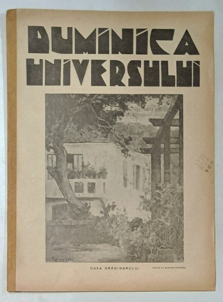 REVISTA 'DUMINICA UNIVERSULUI', ANUL I (XXVII) - No. 1,  1931