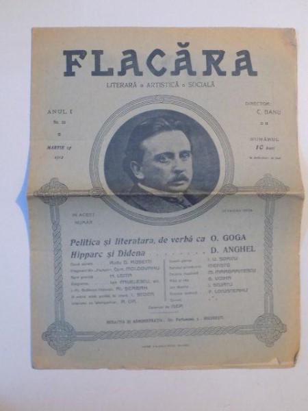 REVISTA FLACARA , ANUL I , NR. 22 , 17 MARTIE 1912