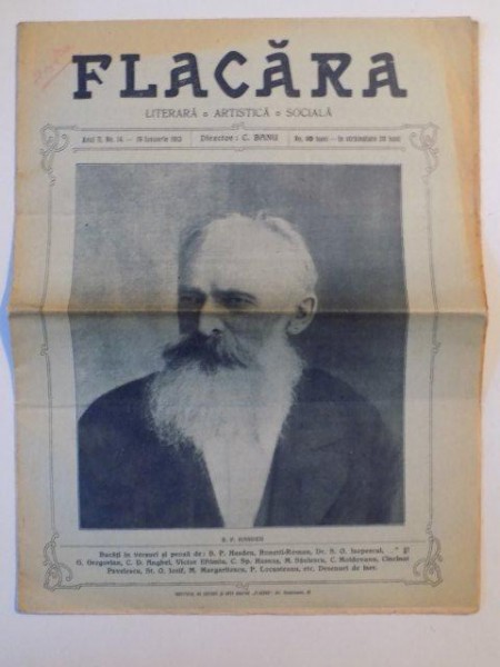 REVISTA FLACARA , ANUL II , NR. 14 , 19 IANUARIE 1913