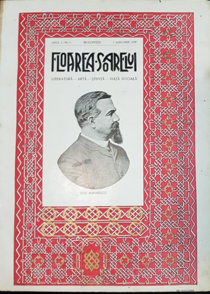 REVISTA "FLOAREA SOARELUI" , ANUL I, NR. 1 - 1 IANUARIE 1927