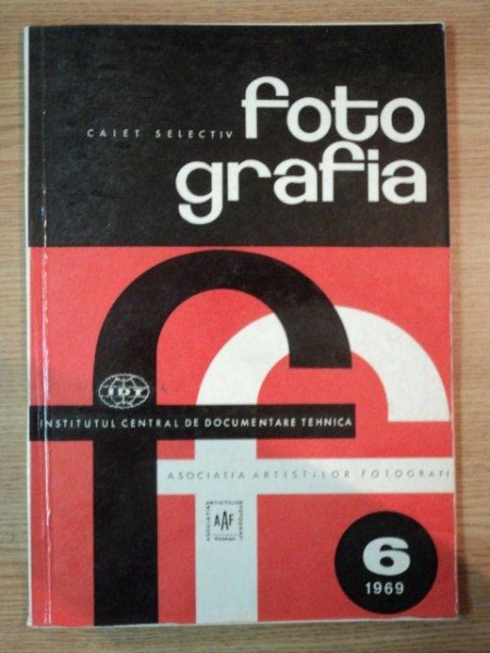 REVISTA FOTOGRAFIA VOL. II , NR. 6 , IUNIE 1969