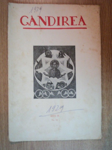 REVISTA GANDIREA ANUL IX , NR 12 , 1929