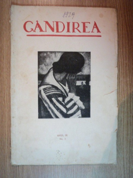 REVISTA GANDIREA ANUL IX , NR 5 , 1929