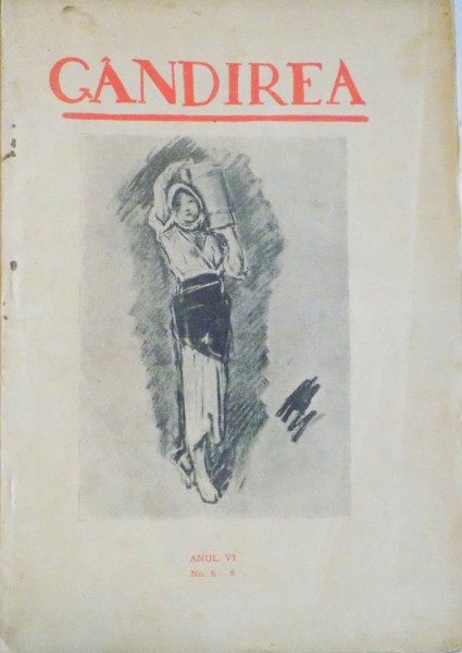 REVISTA GANDIREA, ANUL VI, NR. 6-8, IULIE - SEPTEMBRIE 1926