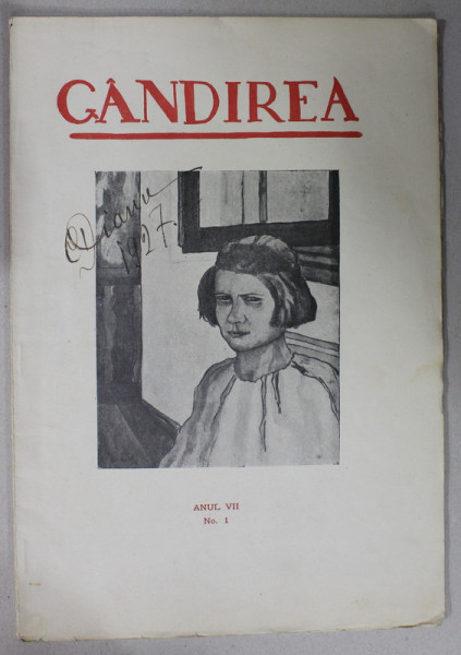 REVISTA GANDIREA , ANUL VII , NR. 1 , IANUARIE 1927