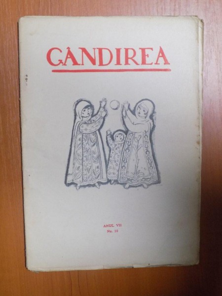 REVISTA GANDIREA , ANUL VII , NR. 10 , OCTOMBRIE 1927