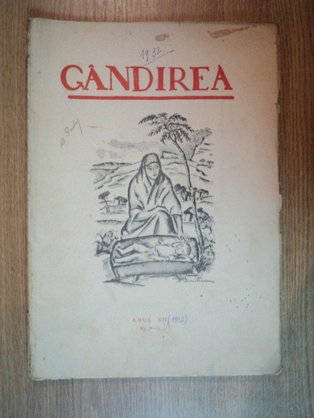 REVISTA GANDIREA ANUL XII , NR 9-11 , 1932