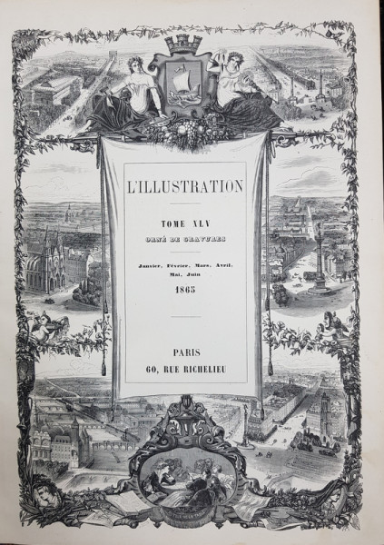 REVISTA L' ILLUSTRATION ', IANUARIE - DECEMBRIE, 1865