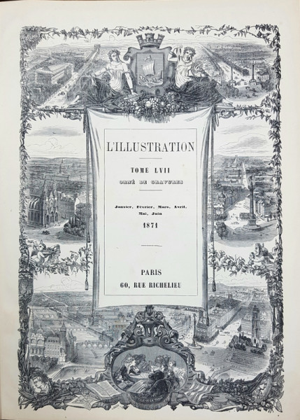 REVISTA L' ILLUSTRATION ', IANUARIE - DECEMBRIE, 1871