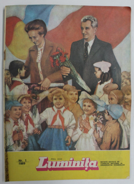 REVISTA LUMINITA , EDITATA DE CONSILIUL NATIONAL AL ..PIONIERILOR , NR. 1, 1989