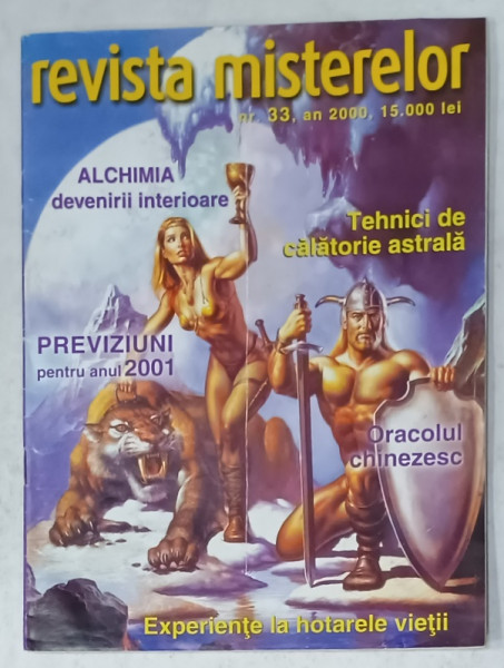 REVISTA MISTERELOR , NR. 33 , AN 2000