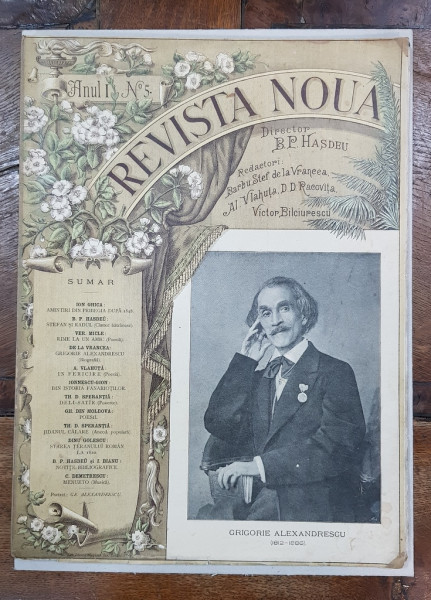 REVISTA NOUA, ANUL I, NR. 5, DIRECTOR B. P. HASDEU - BUCURESTI, 1888