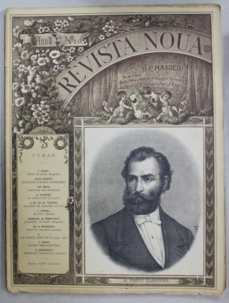 REVISTA NOUA , DIRECTOR B.P. HASDEU , ANUL I , NR. 10 , 15 OCTOMBRIE , 1888
