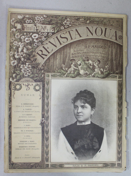 REVISTA NOUA , DIRECTOR B.P. HASDEU , ANUL I , NR. 11 , 15 NOIEMBRIE , 1888