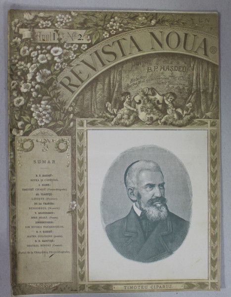 REVISTA NOUA , DIRECTOR B.P. HASDEU , ANUL I , NR. 2 , 15 IANUARIE  , 1888