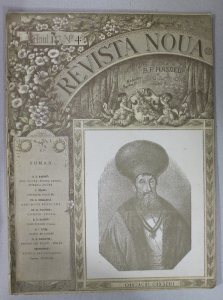 REVISTA NOUA , DIRECTOR B.P. HASDEU , ANUL I , NR. 4  , 15 MARTIE , 1888