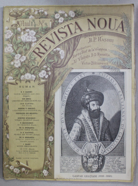 REVISTA NOUA , DIRECTOR B.P. HASDEU , ANUL I , NR. 9 , 15 AUGUST , 1888